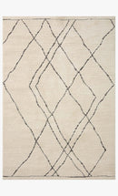 Loloi II Fabian Transitional Ivory and Charcoal 2' 7" x 7' 6" Runner Rug
