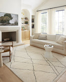 Loloi II Fabian Transitional Ivory and Charcoal 7' 10" x 10' Area Rug