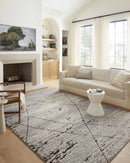 Loloi II Fabian Transitional Grey and Charcoal 2' 7" x 12' Runner Rug