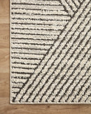 Loloi II Fabian Transitional Ivory and Charcoal 7' 10" x 10' Area Rug