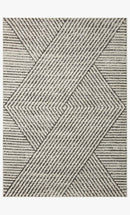 Loloi II Fabian Transitional Ivory and Charcoal 2' 7" x 12' Runner Rug