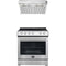 Forno Espresso 2-Piece Appliance Package - 30-Inch Electric Range with 5.0 Cu.Ft. Electric Oven and Under Cabinet Range Hood in Stainless Steel (FBDL-002-01US)