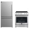 Forno 2-Piece Appliance Package - 30-Inch Electric Range and 31-Inch Refrigerator, Left Hinge in Stainless Steel (FBDL-003-04US)