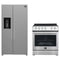 Forno 2-Piece Appliance Package - 30-Inch Electric Range and 36-Inch Side by Side Refrigerator with Water Dispenser in Stainless Steel (FBDL-003-06US)