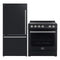 Forno 2-Piece Appliance Package - 30-Inch Electric Range and 31-Inch Refrigerator in Black with Stainless Steel Handle (FBDL-003-12US)