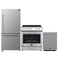 Forno 3-Piece Appliance Package - 30-Inch Leonardo Espresso Electric Range, Refrigerator, & Dishwasher in Stainless Steel (FBDL-007-01US)