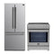 Forno 2-Piece Appliance Package - 30-Inch Induction Range and 30-Inch French Door Refrigerator in Stainless Steel (FBDL-014-05CAUS)