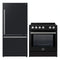 Forno 2-Piece Appliance Package - 30-Inch Slide-In Induction Range and 31-Inch Refrigerator, Right Hinge in Black with Stainless Steel Handle (FBDL-014-11CAUS)