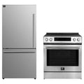 Forno 2-Piece Appliance Package - 30-Inch Induction Range and 31-Inch Refrigerator, Left Hinge in Stainless Steel (FBDL-015-02CAUS)