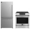 Forno 2-Piece Appliance Package - 30-Inch Induction Range and 31-Inch Refrigerator, Left Hinge in Stainless Steel (FBDL-015-02CAUS)