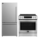 Forno 2-Piece Appliance Package - 30-Inch Induction Range and 31-Inch Refrigerator, Left Hinge in Stainless Steel (FBDL-015-02CAUS)