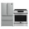Forno 2-Piece Appliance Package - 30-Inch Induction Range and 36-Inch French Door Refrigerator in Stainless Steel (FBDL-015-03CAUS)