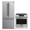 Forno 2-Piece Appliance Package - 30-Inch Induction Range and 30-Inch French Door Refrigerator in Stainless Steel (FBDL-015-05CAUS)