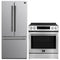Forno 2-Piece Appliance Package - 30-Inch Induction Range and 30-Inch French Door Refrigerator in Stainless Steel (FBDL-015-05CAUS)