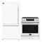 Forno 2-Piece Appliance Package - 30-Inch Induction Range and 31-Inch Refrigerator, Left Hinge in White with Stainless Steel Handle (FBDL-015-07CAUS)