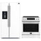 Forno 2-Piece Appliance Package - 30-Inch Induction Range and 36-Inch Side by Side Refrigerator with Water Dispenser in White with Stainless Steel Handle (FBDL-015-09CAUS)