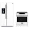 Forno 2-Piece Appliance Package - 30-Inch Induction Range and 36-Inch Side by Side Refrigerator with Water Dispenser in White with Stainless Steel Trim (FBDL-015-09CAUS)