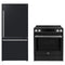 Forno 2-Piece Appliance Package - 30-Inch Induction Range and 31-Inch Refrigerator, Right Hinge in Black with Stainless Steel Trim (FBDL-015-11CAUS)