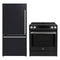 Forno 2-Piece Appliance Package - 30-Inch Induction Range and 31-Inch Bottom Freezer Door Refrigerator in Black with Stainless Steel Handle (FBDL-015-12CAUS)