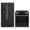 Forno 2-Piece Appliance Package - 30-Inch Induction Range and 36-Inch Side by Side Refrigerator with Water Dispenser in Black with Stainless Steel Handle (FBDL-015-14CAUS)