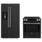 Forno 2-Piece Appliance Package - 30-Inch Induction Range and 36-Inch Side by Side Refrigerator with Water Dispenser in Black with Stainless Steel Trim (FBDL-015-14CAUS)