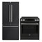 Forno 2-Piece Appliance Package - 30-Inch Induction Range and 30-Inch French Door Refrigerator in Black with Stainless Steel Handle (FBDL-015-15CAUS)