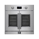 Forno 2-Piece Appliance Package - 48-Inch Spezia Gas Rangetop & French Door Wall Oven in Stainless Steel