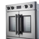 Forno 2-Piece Appliance Package - 36-Inch Spezia Gas Rangetop & French Door Double Wall Oven in Stainless Steel
