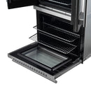 Forno 2-Piece Appliance Package - 30-Inch Asti French Door Double Electric Wall Oven & 30-Inch Microwave Oven in Stainless Steel