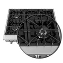 Forno 3-Piece Appliance Package - 36-Inch Lseo Gas Rangetop, Double Wall Oven & Microwave Oven in Stainless Steel