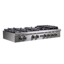 Forno 3-Piece Appliance Package - 48-Inch Spezia Gas Rangetop, French Door Double Wall Oven & Microwave Oven in Stainless Steel