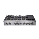 Forno 2-Piece Appliance Package - 48-Inch Spezia Gas Rangetop & French Door Double Wall Oven in Stainless Steel