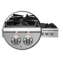 Forno 3-Piece Appliance Package - 48-Inch Spezia Gas Rangetop, French Door Wall Oven & Microwave Oven in Stainless Steel