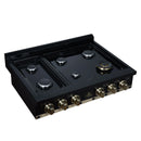 Forno Valente 36-Inch Gas Cooktop / Rangetop with 6 Sealed Burners & 71,000 BTU in Black (FCTGS5799-36CPBLK)