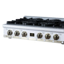 Forno Valente 36-Inch Gas Cooktop / Rangetop with 6 Sealed Burners & 71,000 BTU in White (FCTGS5799-36CPWHT)