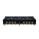 Forno Valente 48-Inch Gas Cooktop / Rangetop with 8 Sealed Burners & 94,000 BTU in Black (FCTGS5799-48CPBLK)