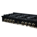 Forno Valente 48-Inch Gas Cooktop / Rangetop with 8 Sealed Burners & 94,000 BTU in Black (FCTGS5799-48CPBLK)