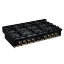 Forno Valente 48-Inch Gas Cooktop / Rangetop with 8 Sealed Burners & 94,000 BTU in Black (FCTGS5799-48CPBLK)