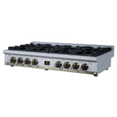 Forno Valente 48-Inch Gas Cooktop / Rangetop with 8 Sealed Burners & 94,000 BTU in White (FCTGS5799-48CPWHT)
