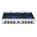 Forno Valente 48-Inch Gas Cooktop / Rangetop with 8 Sealed Burners & 94,000 BTU in White (FCTGS5799-48CPWHT)