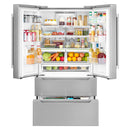 Cosmo 4-Piece Appliance Package - 36-Inch Single Oven Dual Fuel Range, Wall Mount Range Hood, Dishwasher and Refrigerator in Stainless Steel (COS-4PKG-216)