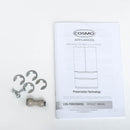 Cosmo 4-Piece Appliance Package - 30-Inch Single Oven Electric Range, Wall Mount Range Hood, Dishwasher, and Refrigerator in Stainless Steel (COS-4PKG-012)