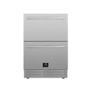 Forno 2 - Piece Appliance Package - 24-Inch Built-In Indoor/Outdoor Drawer Freezer and 24-Inch Drawer Refrigerator in Stainless Steel