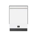 Forno Romano Espresso 24-Inch Built-In Dishwasher in White with Stainless Steel Handle (FDWBI8035-24WHT)