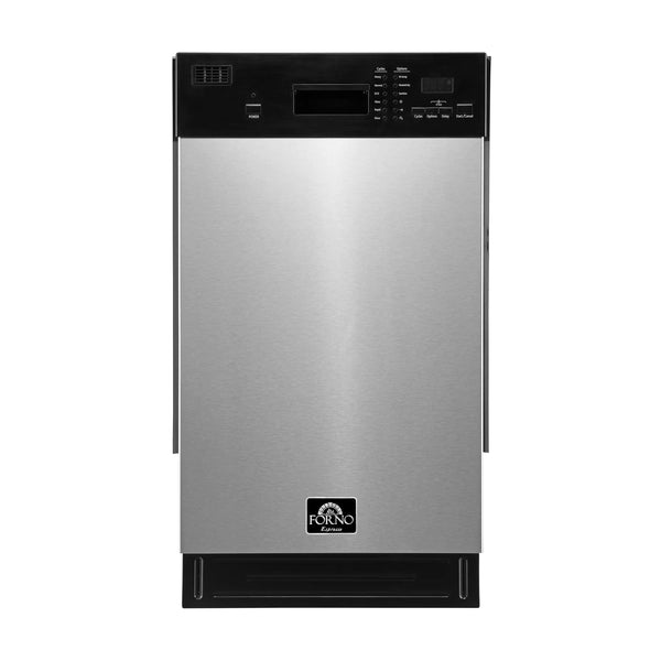 Forno Polo 18-Inch Dishwasher in Stainless Steel (FDWBI8041-18S)