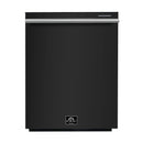 Forno 3-Piece Appliance Package - 30-Inch Leonardo Espresso Electric Range, Refrigerator, & Dishwasher in Black with Stainless Steel Handle (FBDL-007-02US)