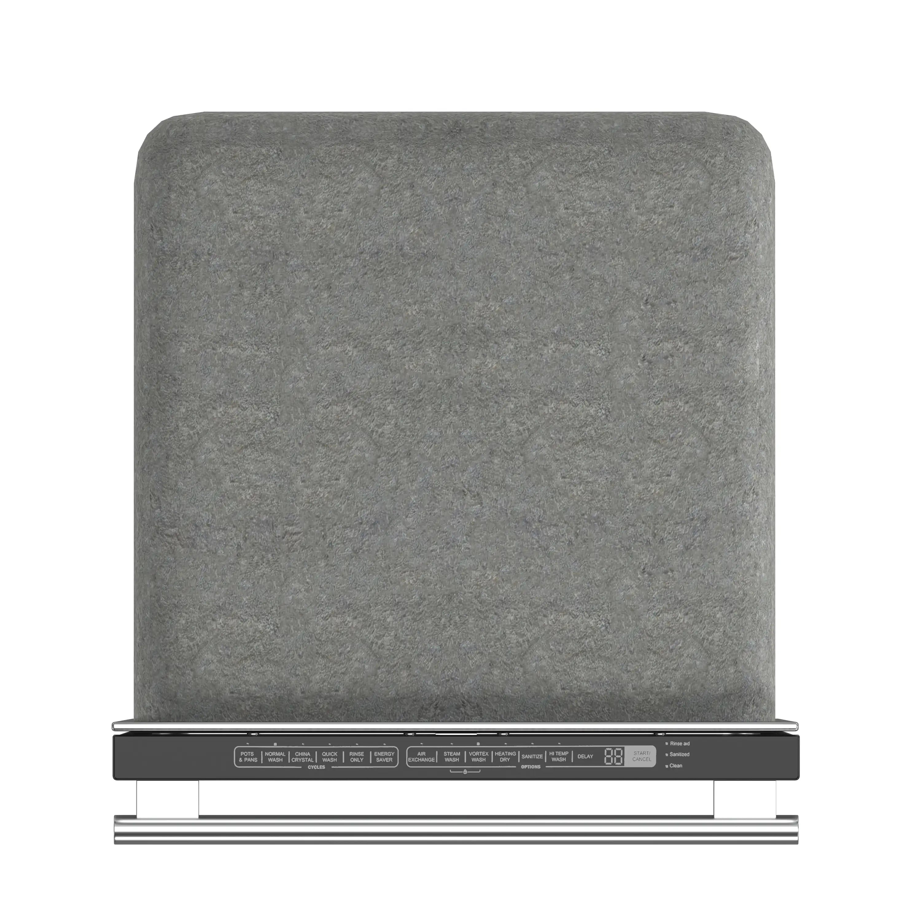 Gray appliance top with vent and control panel buttons