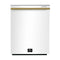 Forno Espresso Pozzo 24-Inch Built-In Tall Tub Top Control Dishwasher in White with Antique Brass Handle (FDWBI8067-24WHT)