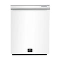 Forno Espresso Pozzo 24-Inch Built-In Tall Tub Top Control Dishwasher, 49 dBA, in White with Stainless Steel Handle (FDWBI8067-24WHT)