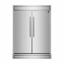 Forno 3-Piece Appliance Package - 48-Inch Gas Range, Pro-Style Refrigerator, and Dishwasher in Stainless Steel